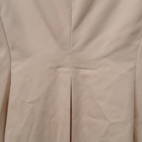 Vintage Count Romi Ivory/Khaki Trench Coat With Navy Details Size XS/S - Picture 12 of 16